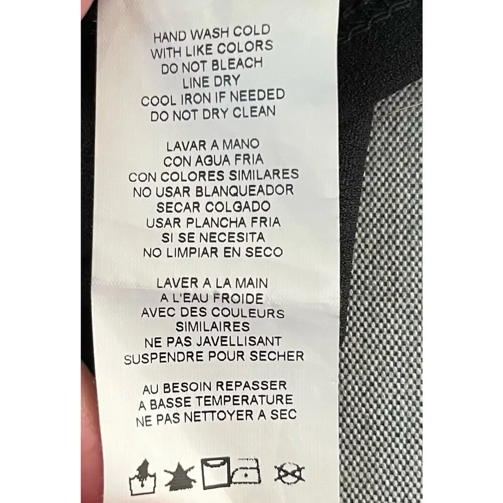 Marina Sequin Lace Dress Black Shift Mini Size 8 LBD